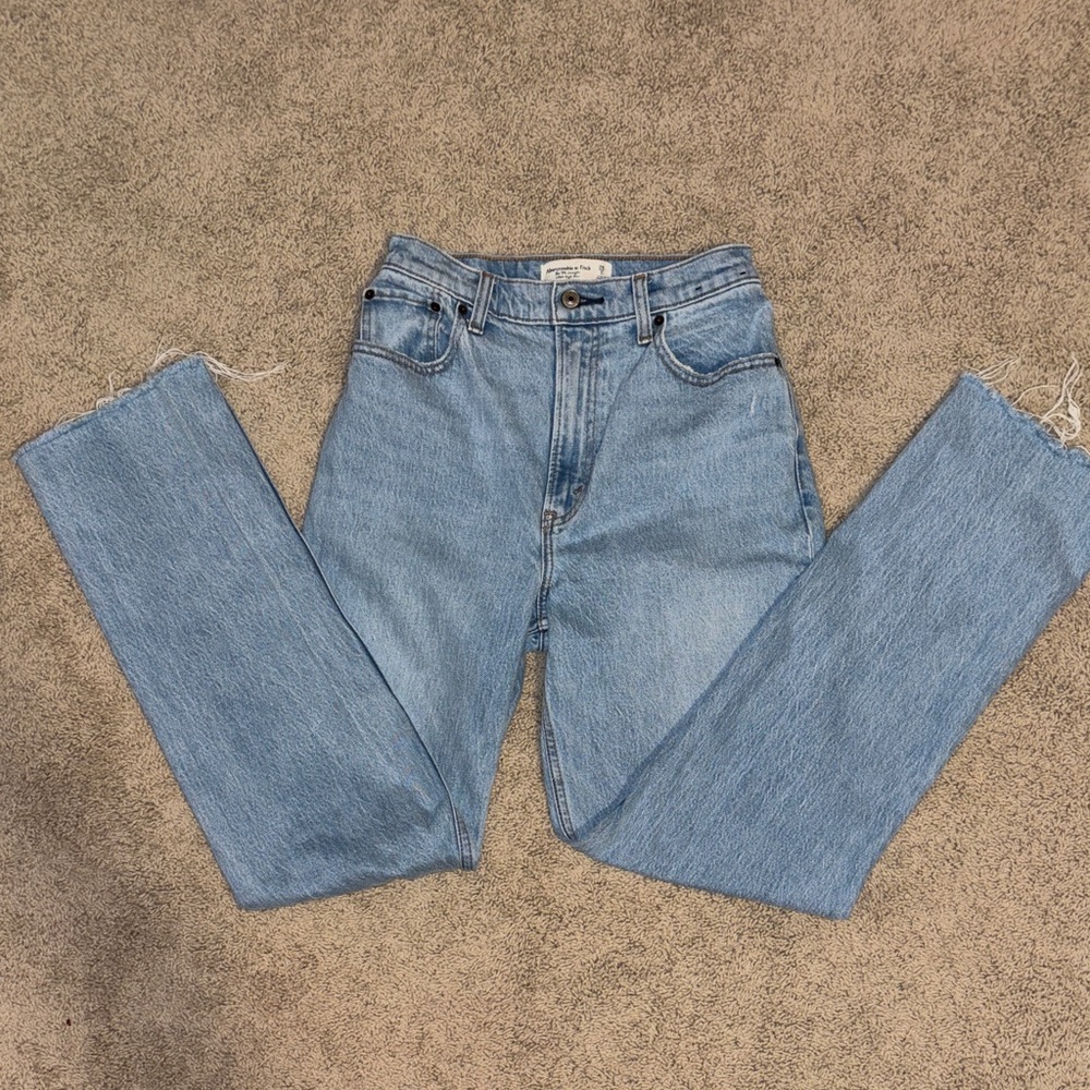Abercrombie & Fitch 90s high rise straight leg jeans